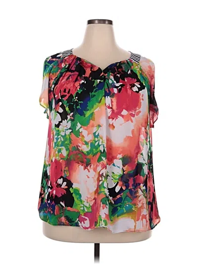 Pre-owned Worthington Sleeveless Blouse In Green