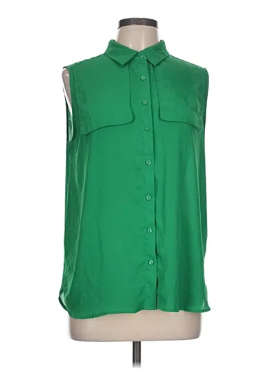 Pre-owned Worthington Sleeveless Blouse In Green