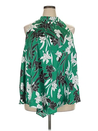 Worthington Sleeveless Blouse In Green