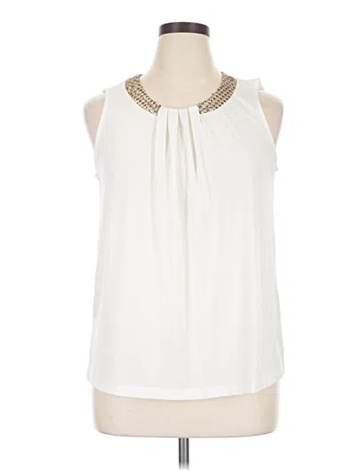 Pre-owned Worthington Sleeveless Blouse In Ivory