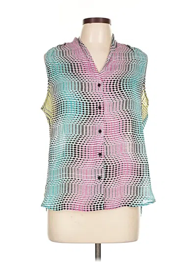 Worthington Sleeveless Blouse In Multi