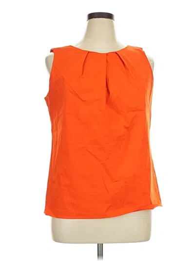 Pre-owned Worthington Sleeveless Blouse In Orange