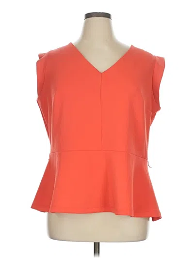 Pre-owned Worthington Sleeveless Blouse In Orange