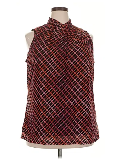 Pre-owned Worthington Sleeveless Blouse In Orange