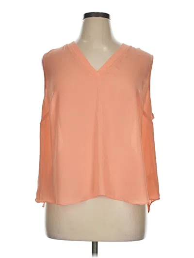 Pre-owned Worthington Sleeveless Blouse In Orange