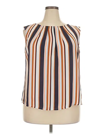 Pre-owned Worthington Sleeveless Blouse In Orange