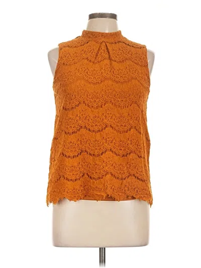 Pre-owned Worthington Sleeveless Blouse In Orange