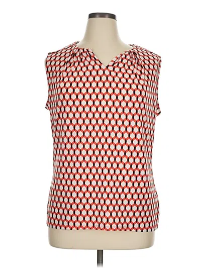 Pre-owned Worthington Sleeveless Blouse In Orange