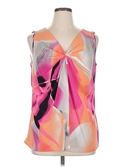 Pre-owned Worthington Sleeveless Blouse In Pink