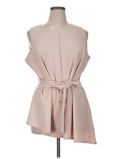 Pre-owned Worthington Sleeveless Blouse In Pink