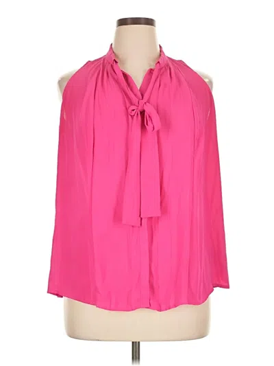 Pre-owned Worthington Sleeveless Blouse In Pink