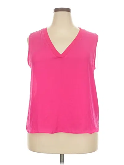 Pre-owned Worthington Sleeveless Blouse In Pink