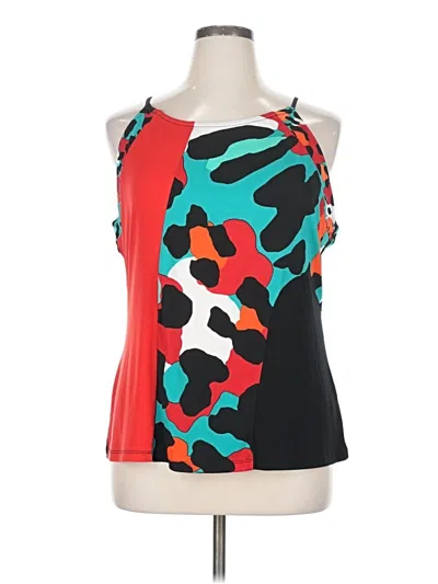 Pre-owned Worthington Sleeveless Blouse In Red