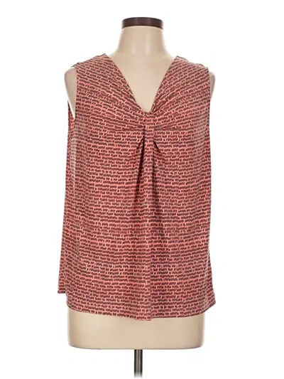 Pre-owned Worthington Sleeveless Blouse In Red