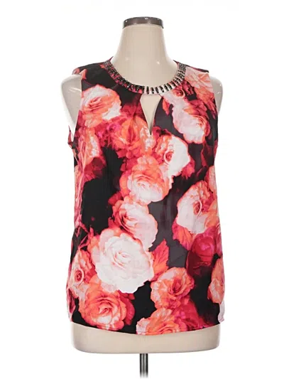 Pre-owned Worthington Sleeveless Blouse In Red