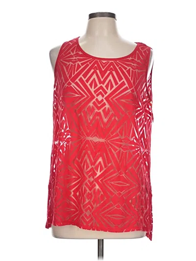 Worthington Sleeveless Blouse In Red