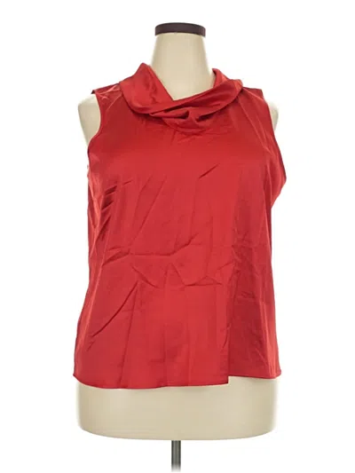 Pre-owned Worthington Sleeveless Blouse In Red