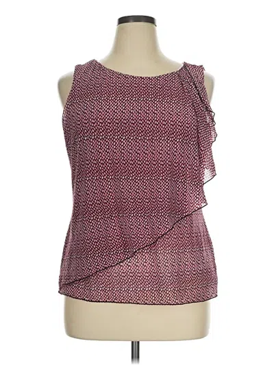 Pre-owned Worthington Sleeveless Blouse In Red