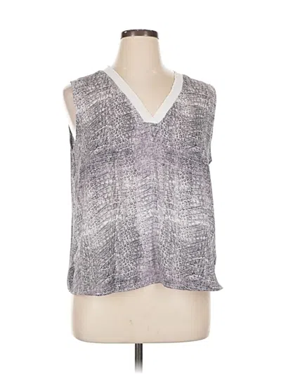 Pre-owned Worthington Sleeveless Blouse In Silver