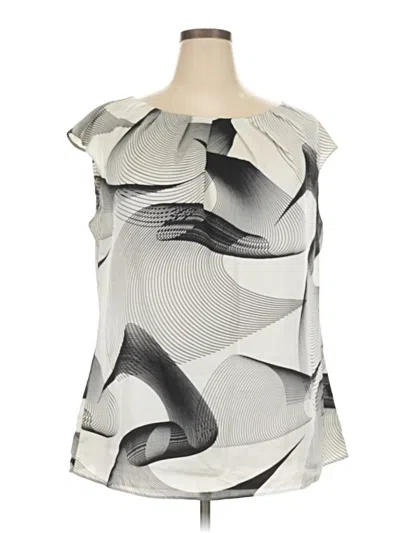 Pre-owned Worthington Sleeveless Blouse In Silver