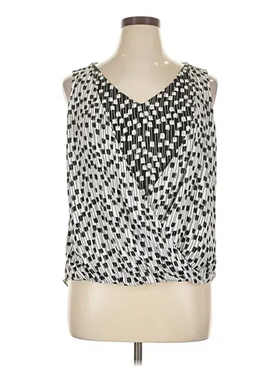Pre-owned Worthington Sleeveless Blouse In Silver
