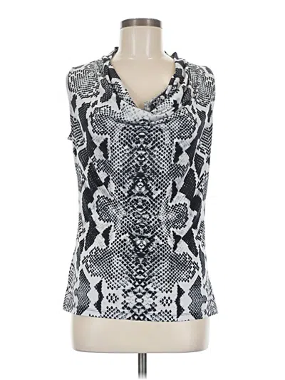 Pre-owned Worthington Sleeveless Blouse In Silver