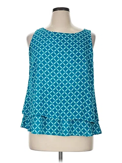 Pre-owned Worthington Sleeveless Blouse In Teal