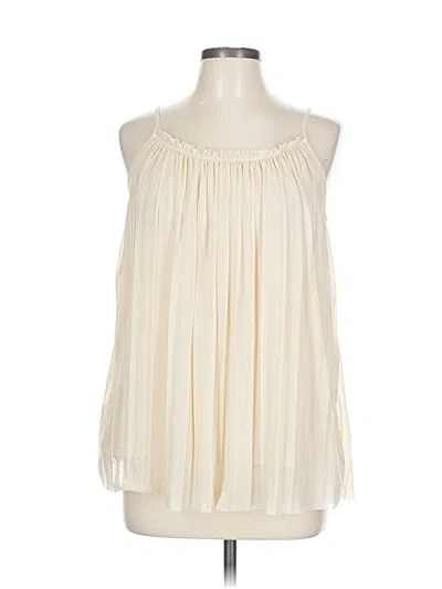 Pre-owned Worthington Sleeveless Blouse In White