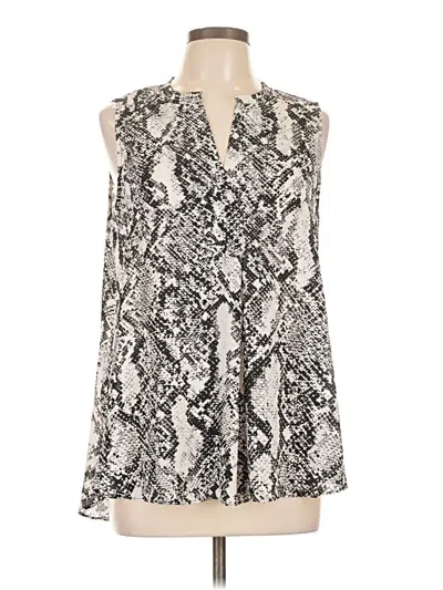 Pre-owned Worthington Sleeveless Blouse In White