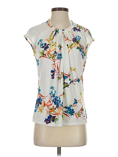 Pre-owned Worthington Sleeveless Blouse In White