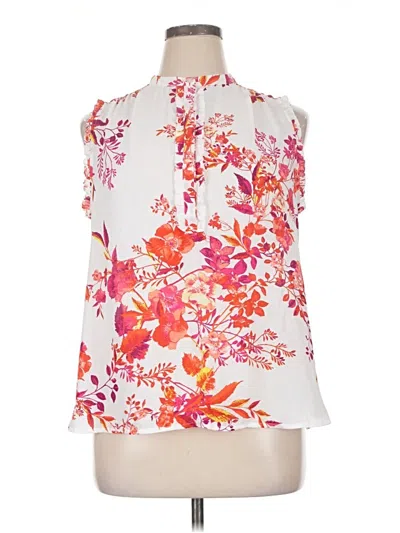 Pre-owned Worthington Sleeveless Blouse In White