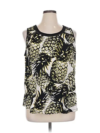 Pre-owned Worthington Sleeveless Blouse In Yellow