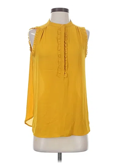 Pre-owned Worthington Sleeveless Blouse In Yellow