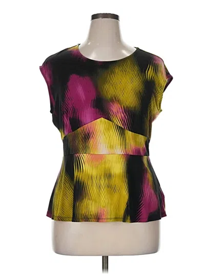 Pre-owned Worthington Sleeveless Blouse In Yellow