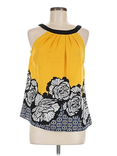 Pre-owned Worthington Sleeveless Blouse In Yellow