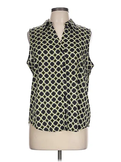 Pre-owned Worthington Sleeveless Blouse In Yellow