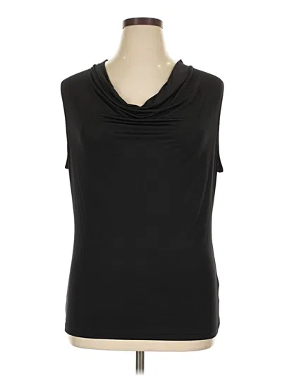 Pre-owned Worthington Sleeveless Top Black Cowl Neck Tops