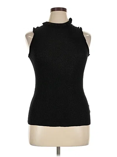 Pre-owned Worthington Sleeveless Top Black Halter Neckline Tops