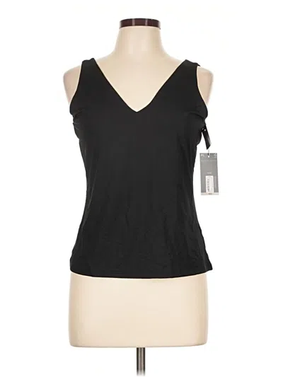 Worthington Sleeveless Top Black V-neck Tops