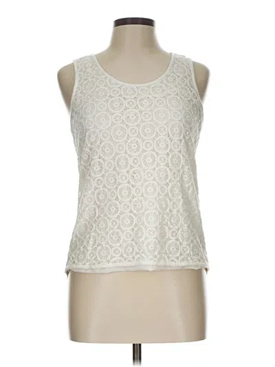 Pre-owned Worthington Sleeveless Top Ivory Scoop Neck Tops
