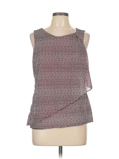 Pre-owned Worthington Sleeveless Top Red One Shoulder Neckline Tops