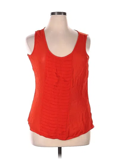 Pre-owned Worthington Sleeveless Top Red Scoop Neck Tops