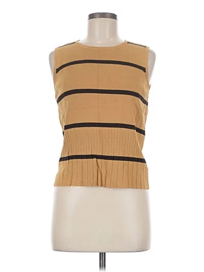 Pre-owned Worthington Sleeveless Top Tan Boatneck Tops