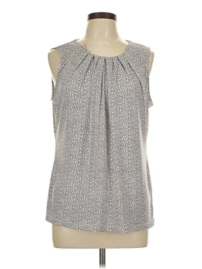 Pre-owned Worthington Sleeveless Top White Halter Neckline Tops