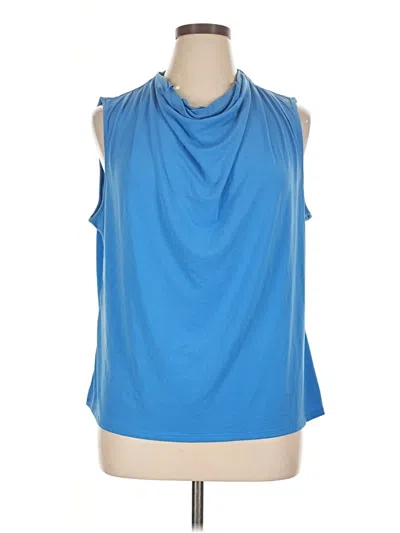 Pre-owned Worthington Sleeveless T-shirt In Blue