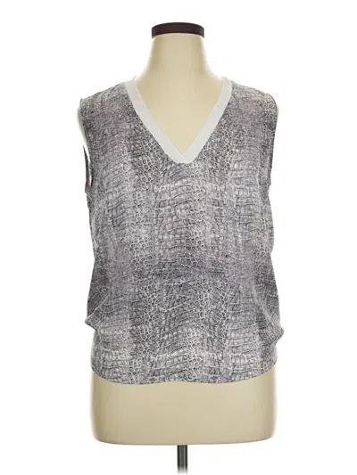Pre-owned Worthington Sleeveless T-shirt In Gray