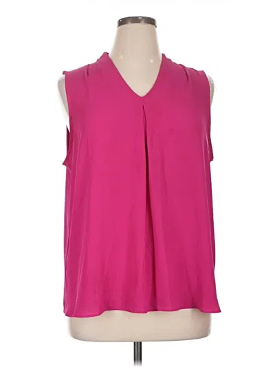 Pre-owned Worthington Sleeveless T-shirt In Pink