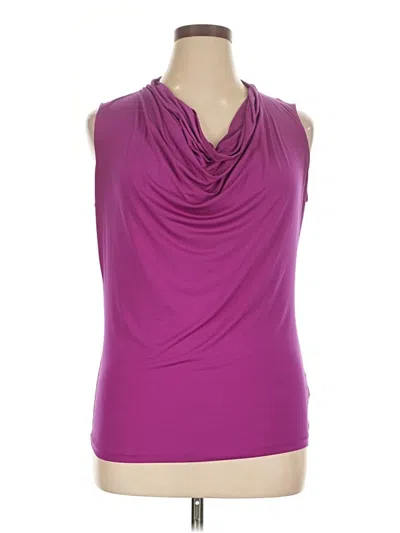 Pre-owned Worthington Sleeveless T-shirt In Purple
