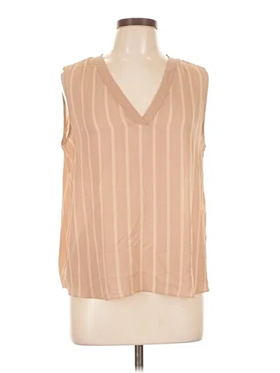 Pre-owned Worthington Sleeveless T-shirt In Tan