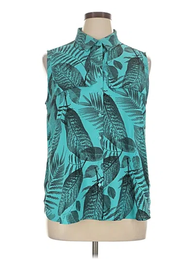 Pre-owned Worthington Sleeveless T-shirt In Teal